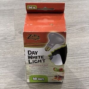 Zilla Day White Basking Spot Bulb 50W Reptile Terrarium Lamp Light